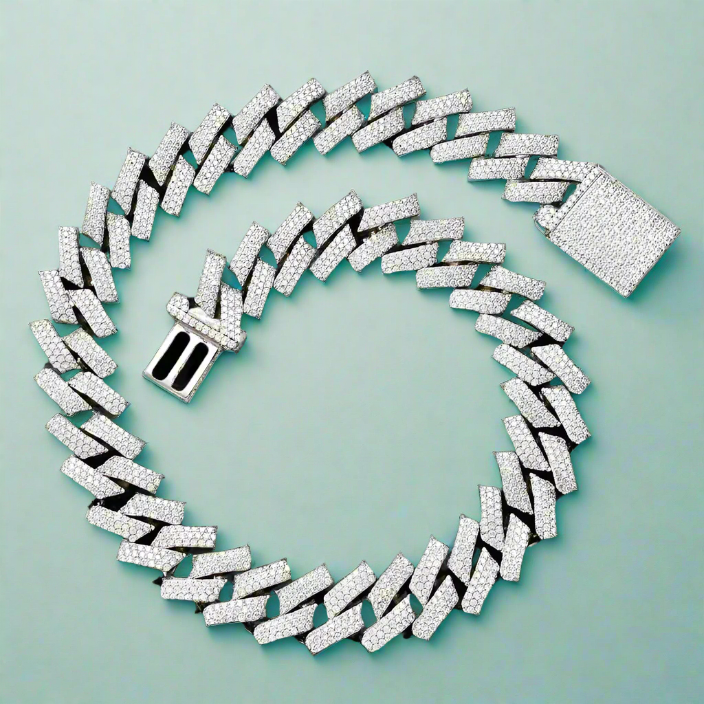 Diamond Cuban Chain Necklace-Evani Naomi Jewelry