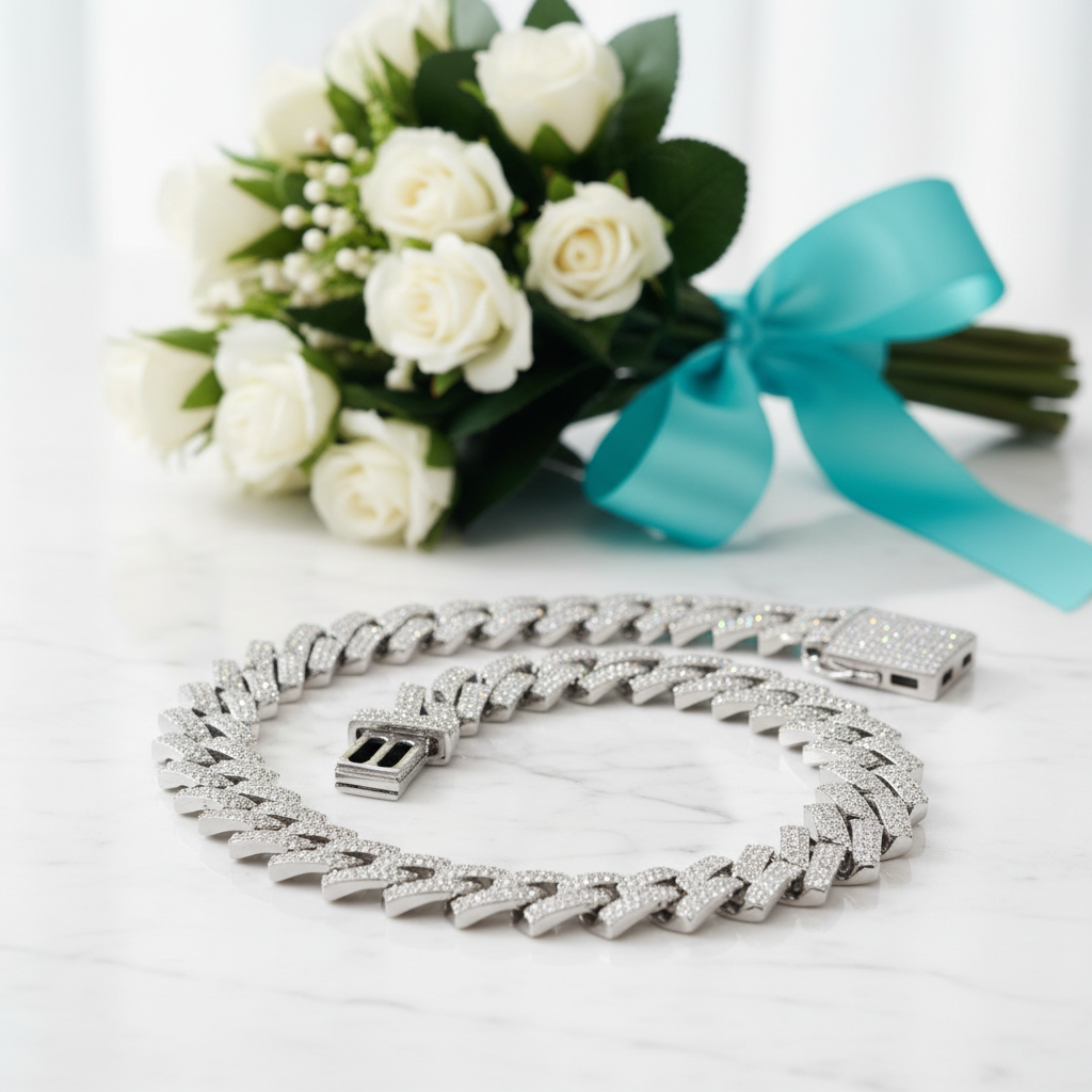 Diamond Cuban Chain Necklace-Evani Jewelry