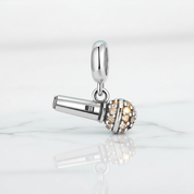 Diamond-Embedded Microphone Charm - Evani Naomi Jewelry