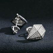 Diamond Hip-Hop Stud Earrings-Evani Naomi Jewelry