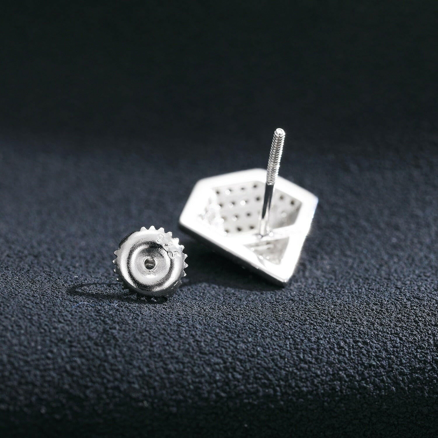 Diamond Hip-Hop Stud Earrings-Evani Naomi Jewelry