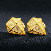 Diamond Hip-Hop Stud Earrings-Evani Naomi Jewelry
