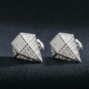 Diamond Hip-Hop Stud Earrings-Evani Naomi Jewelry