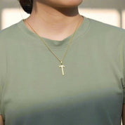Diamond Necklace with Hammer Pendant-Evani Naomi Jewelry