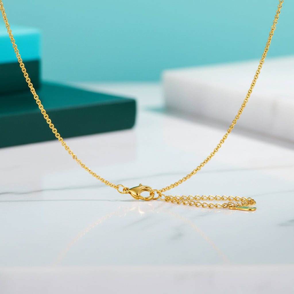 Diamond Necklace with Hammer Pendant-Evani Jewelry