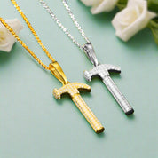 Diamond Necklace with Hammer Pendant-Evani Naomi Jewelry