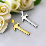 Diamond Necklace with Hammer Pendant-Evani Naomi Jewelry