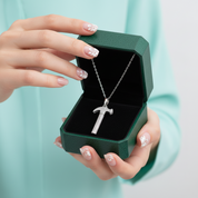 Diamond Option Necklace with Hammer Pendant