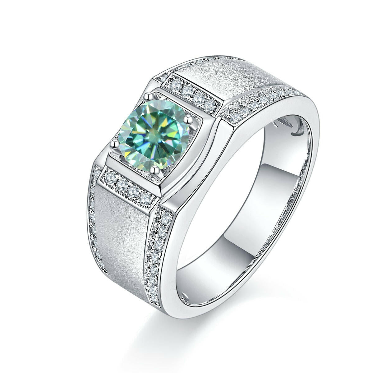 Diamond White Gold Men's Ring-Evani Naomi Jewelry