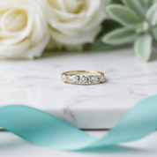 Weaver's Kiss- Moss Agate and Natural Gemstone Topaz Gold Ring-Evani Jewelry