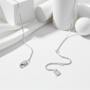 Turquoise Dolphin Love with Chain Necklace-Evani Jewelry