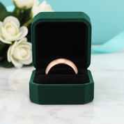 Dome Unisex Titanium Rose Gold Wedding Band - Evani Naomi Jewelry