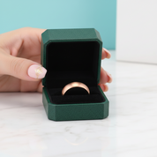 Dome Unisex Titanium Rose Gold Wedding Band - Evani Naomi Jewelry