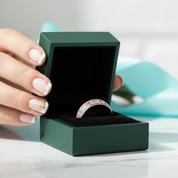 Domed Deer Antler Titanium Men's Wedding Band - Evani Naomi Jewelry