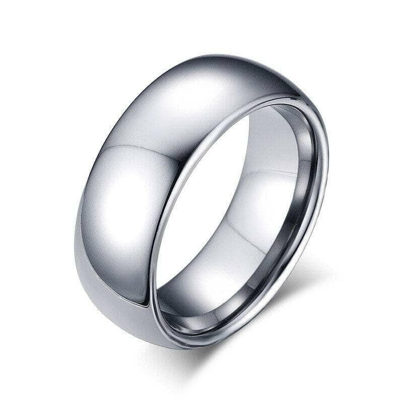 Domed Tungsten Men's Wedding Band-Evani Naomi Jewelry