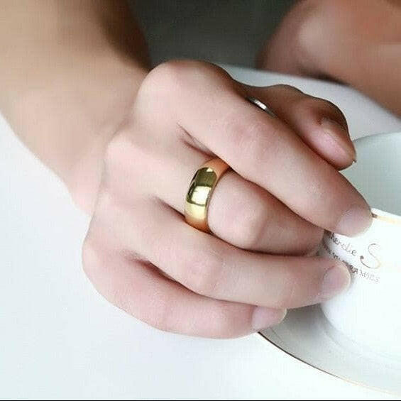 Domed Tungsten Men's Wedding Band-Evani Naomi Jewelry
