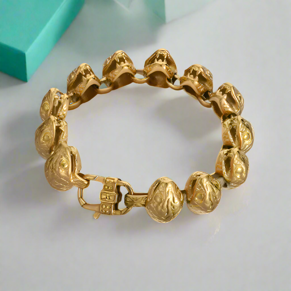 Domineering Snake Head Link Chain Bracelet-Evani Naomi Jewelry