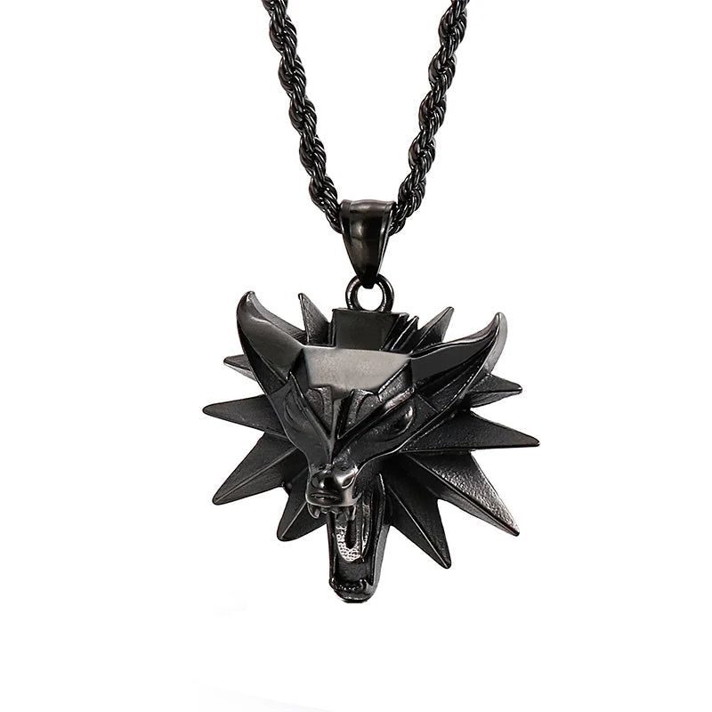 Domineering Wolf Head Punk Necklace-Evani Naomi Jewelry