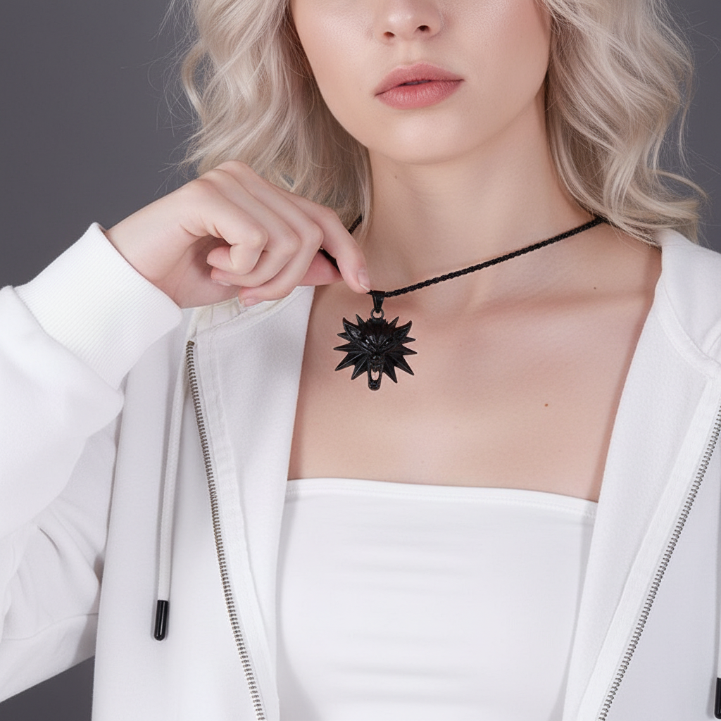 Domineering Wolf Head Punk Necklace-Evani Jewelry