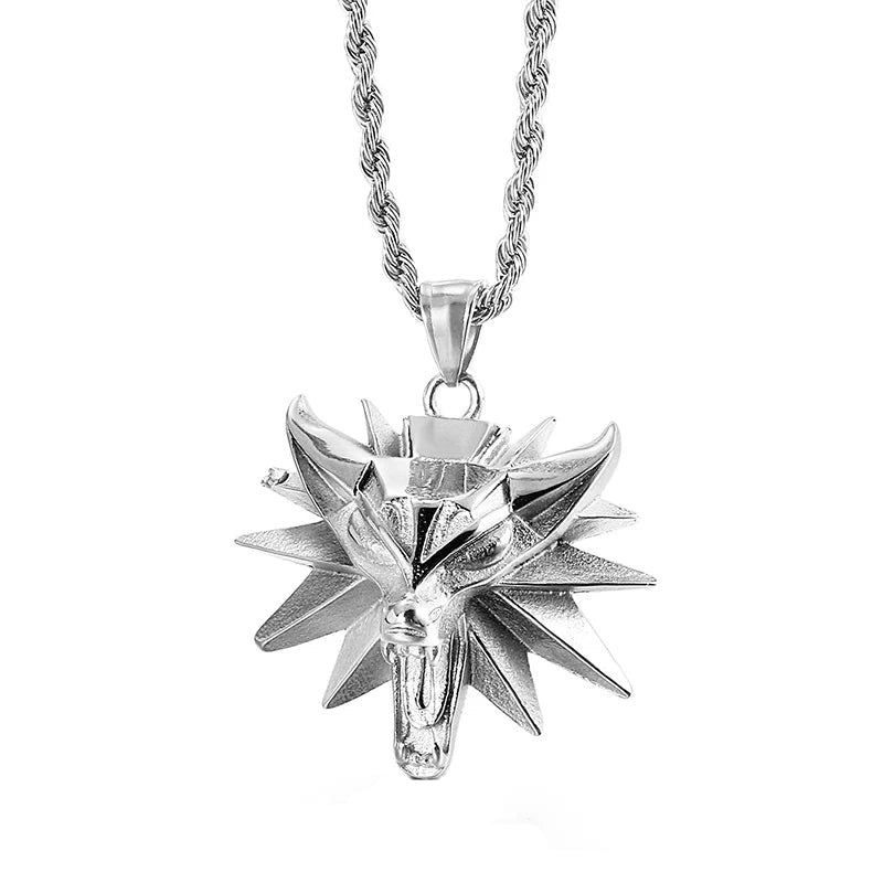 Domineering Wolf Head Punk Necklace-Evani Naomi Jewelry