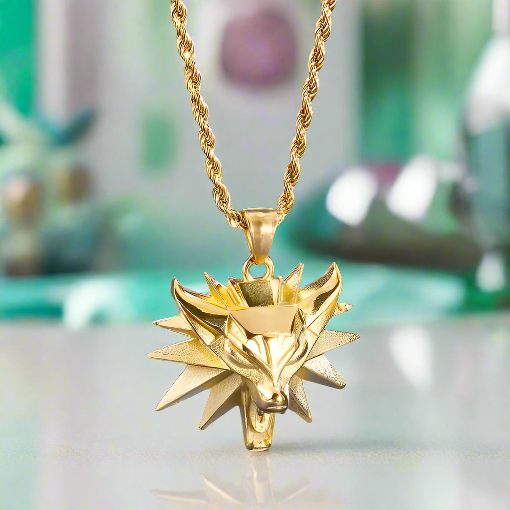 Domineering Wolf Head Punk Necklace-Evani Naomi Jewelry