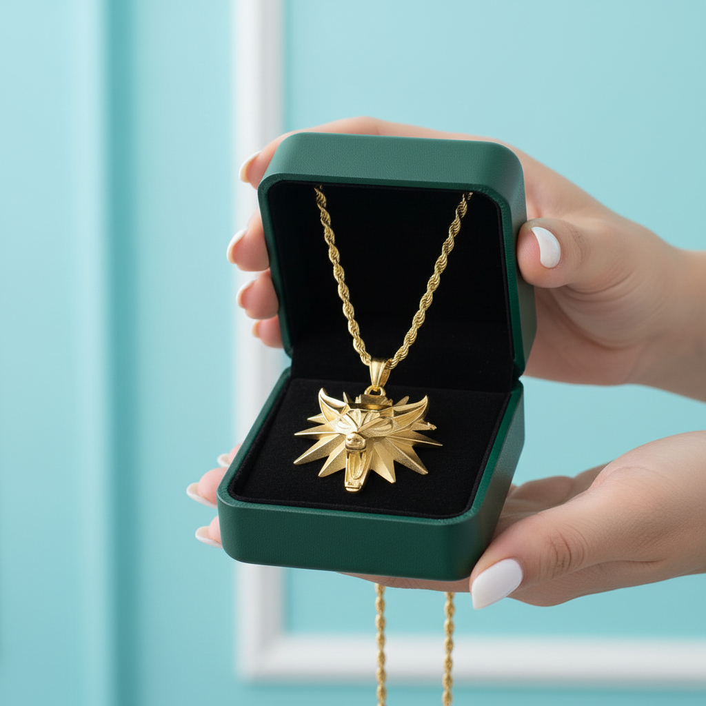 Domineering Wolf Head Punk Necklace