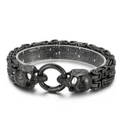 Double Layer Royal Chain Skull Bracelet-Evani Naomi Jewelry