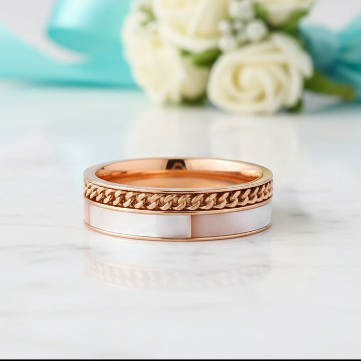 Double Layer Vintage Wedding Band-Evani Jewelry