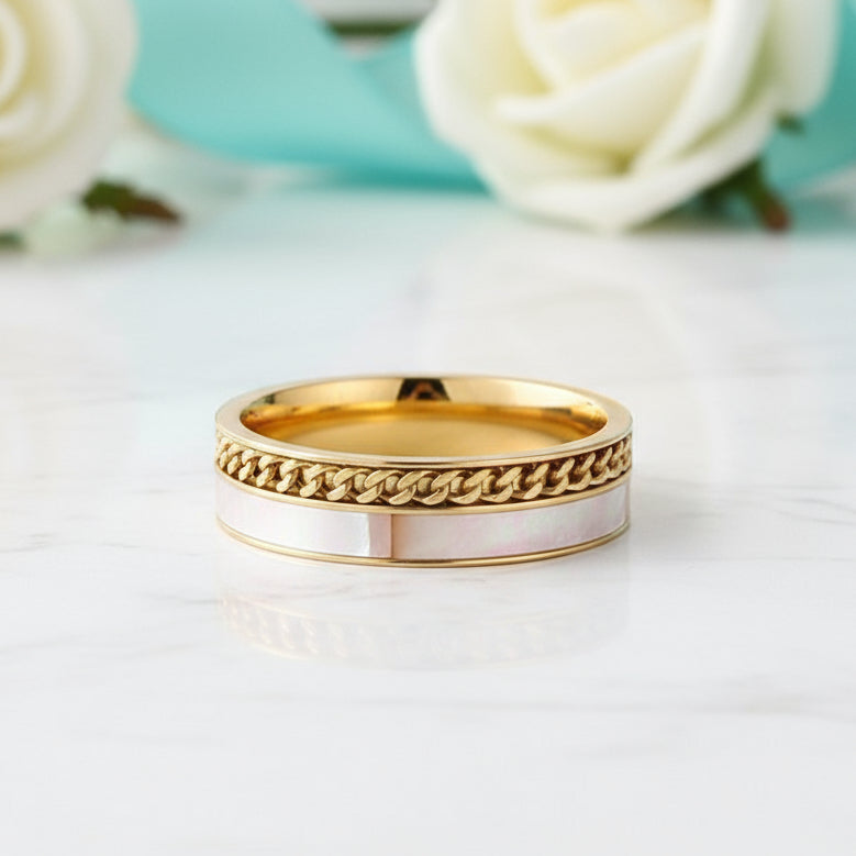 Double Layer Vintage Wedding Band-Evani Jewelry