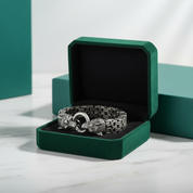 Double Royal Chain Wolf Punk Bracelet