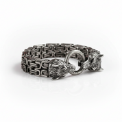Double Royal Chain Wolf Punk Bracelet