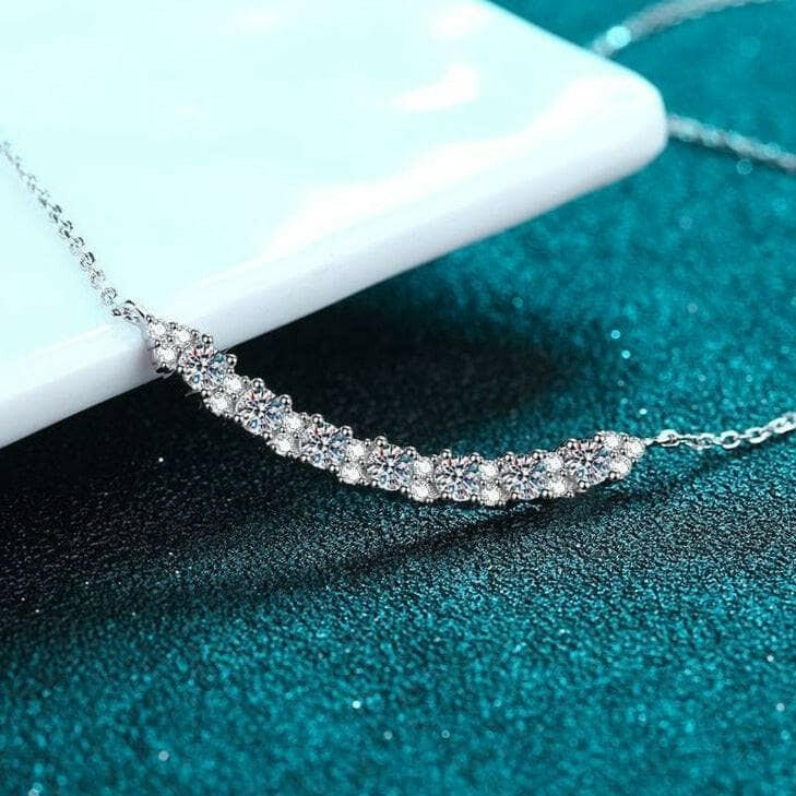 Elegant 0.8 Ct Round Diamond Necklace-Evani Naomi Jewelry
