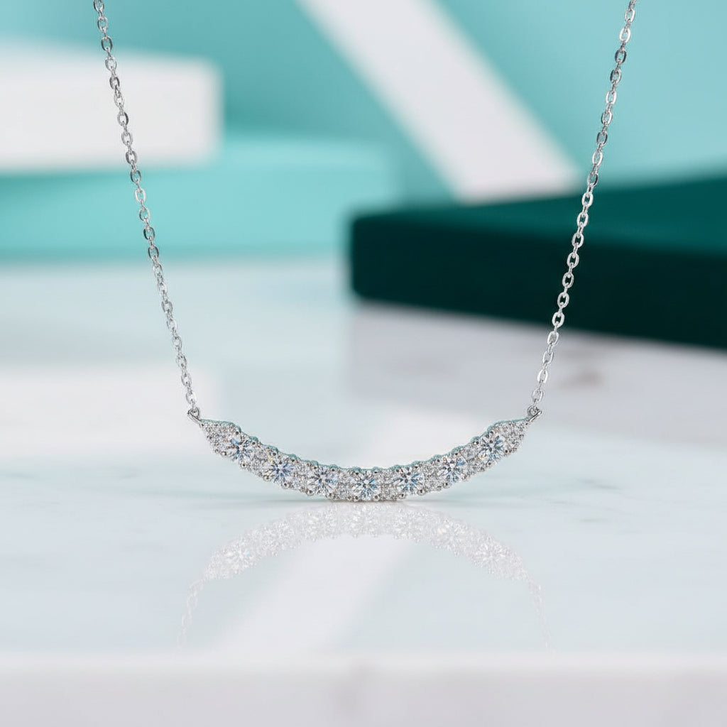 Elegant 0.8 Ct Round Diamond Necklace-Evani Jewelry
