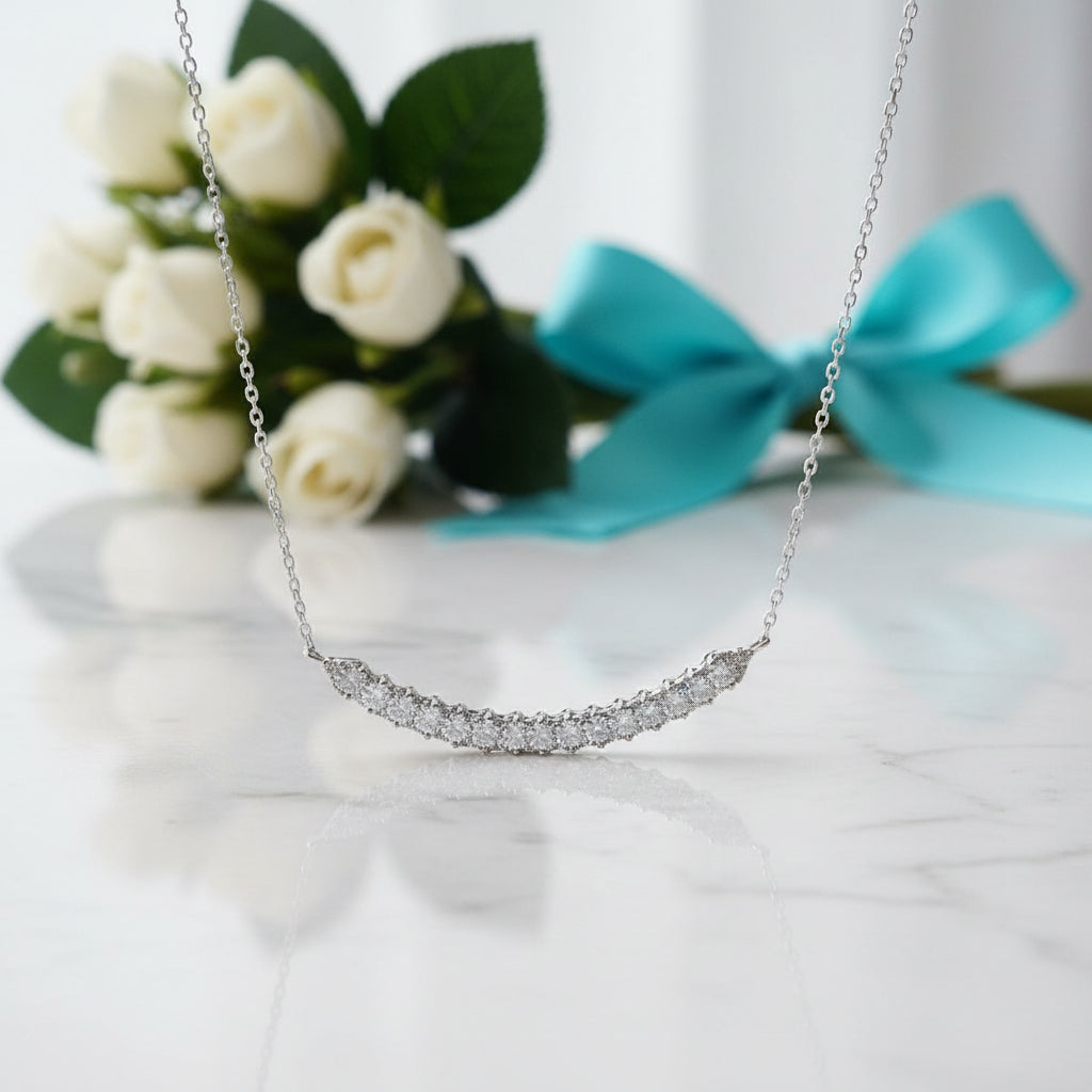 Elegant 0.8 Ct Round Diamond Necklace-Evani Jewelry