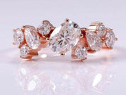 Elegant 14k Rose Gold Diamond Wedding Band-Evani Naomi Jewelry