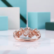 Elegant 14k Rose Gold Diamond Wedding Band-Evani Jewelry
