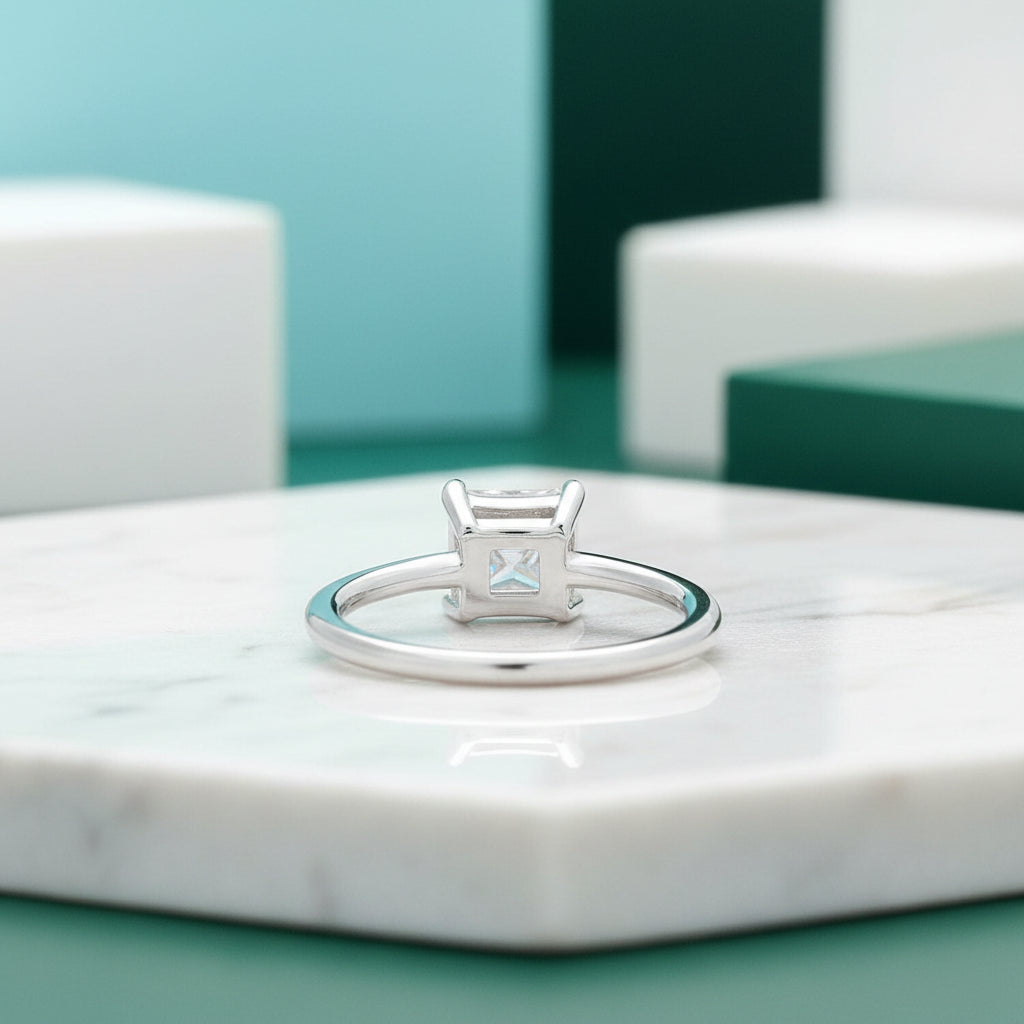 Elegant 1.0 Ct Princess Cut Diamond Solitaire Engagement Ring-Evani Jewelry