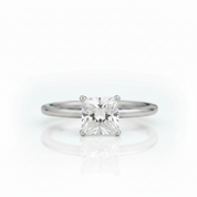 Elegant 1.0 Ct Princess Cut Diamond Option Solitaire Engagement Ring