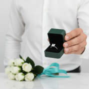 Elegant 1.0 Ct Princess Cut Diamond Option Solitaire Engagement Ring