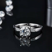 Elegant 1.0 Ct White Gold Engagement Ring-Evani Naomi Jewelry