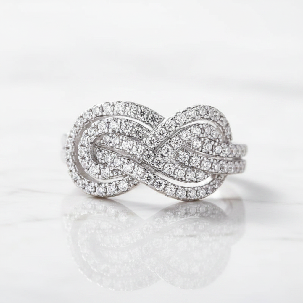 Elegant 4.0ct Diamond OptionWhite Gold Anniversary Wedding Band - Evani Naomi Jewelry