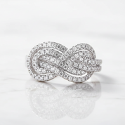 Elegant 4.0ct Diamond OptionWhite Gold Anniversary Wedding Band - Evani Naomi Jewelry