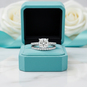 1.5ct Elegant Cushion Cut Diamond Bridal Set-Evani Jewelry