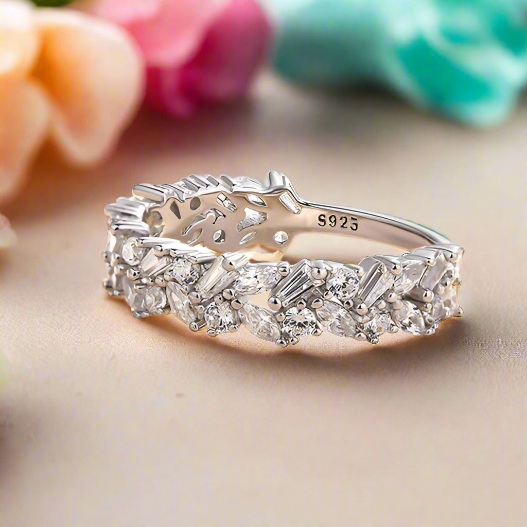 Elegant Diamond Anniversary Wedding Band-Evani Naomi Jewelry