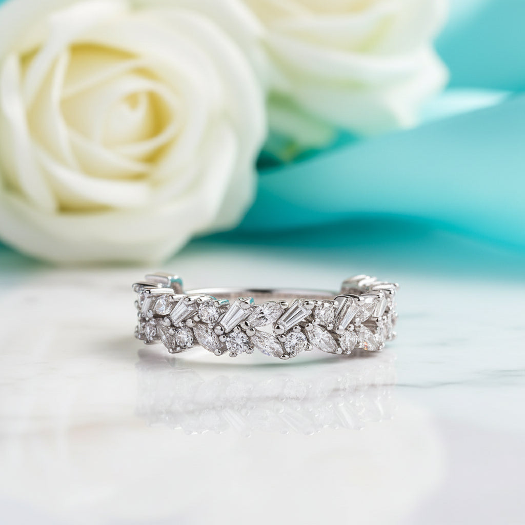 Elegant Diamond Anniversary Wedding Band-Evani Jewelry