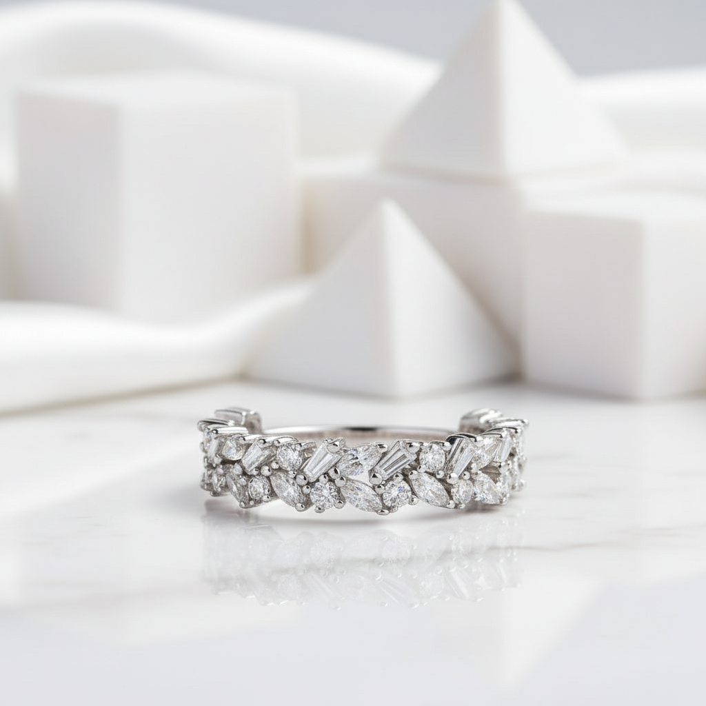 Elegant Diamond Anniversary Wedding Band-Evani Jewelry