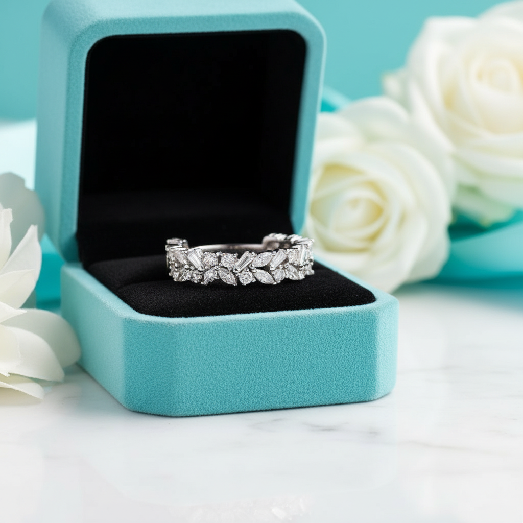 Elegant Diamond Anniversary Wedding Band-Evani Jewelry