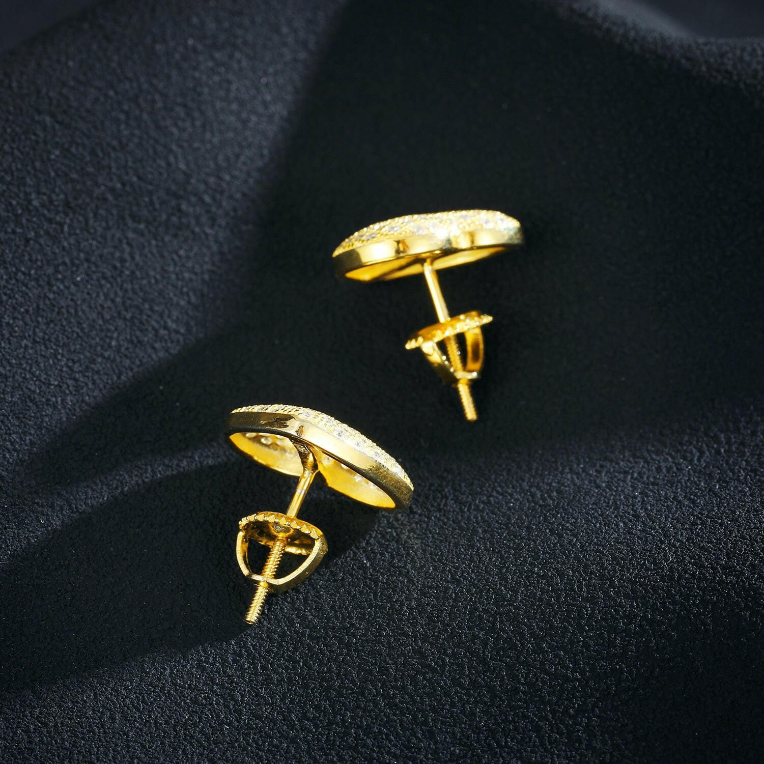 Elegant Diamond Heart Shape Stud Earrings-Evani Naomi Jewelry
