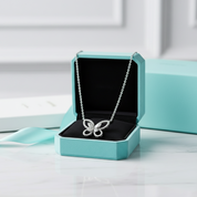 Elegant Double-Butterfly Diamond Necklace-Evani Jewelry