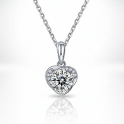 Elegant Heart-Shaped Diamond Option Jewelry Set